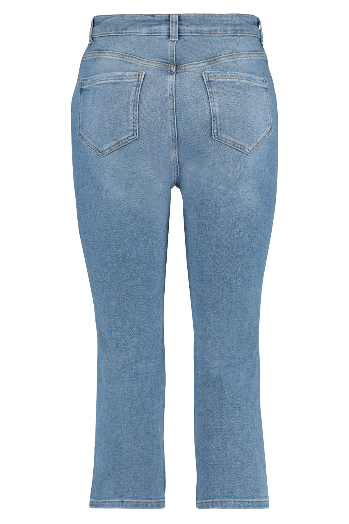 Jeans mit weitem Bein und Destroyed-Details  image number 2