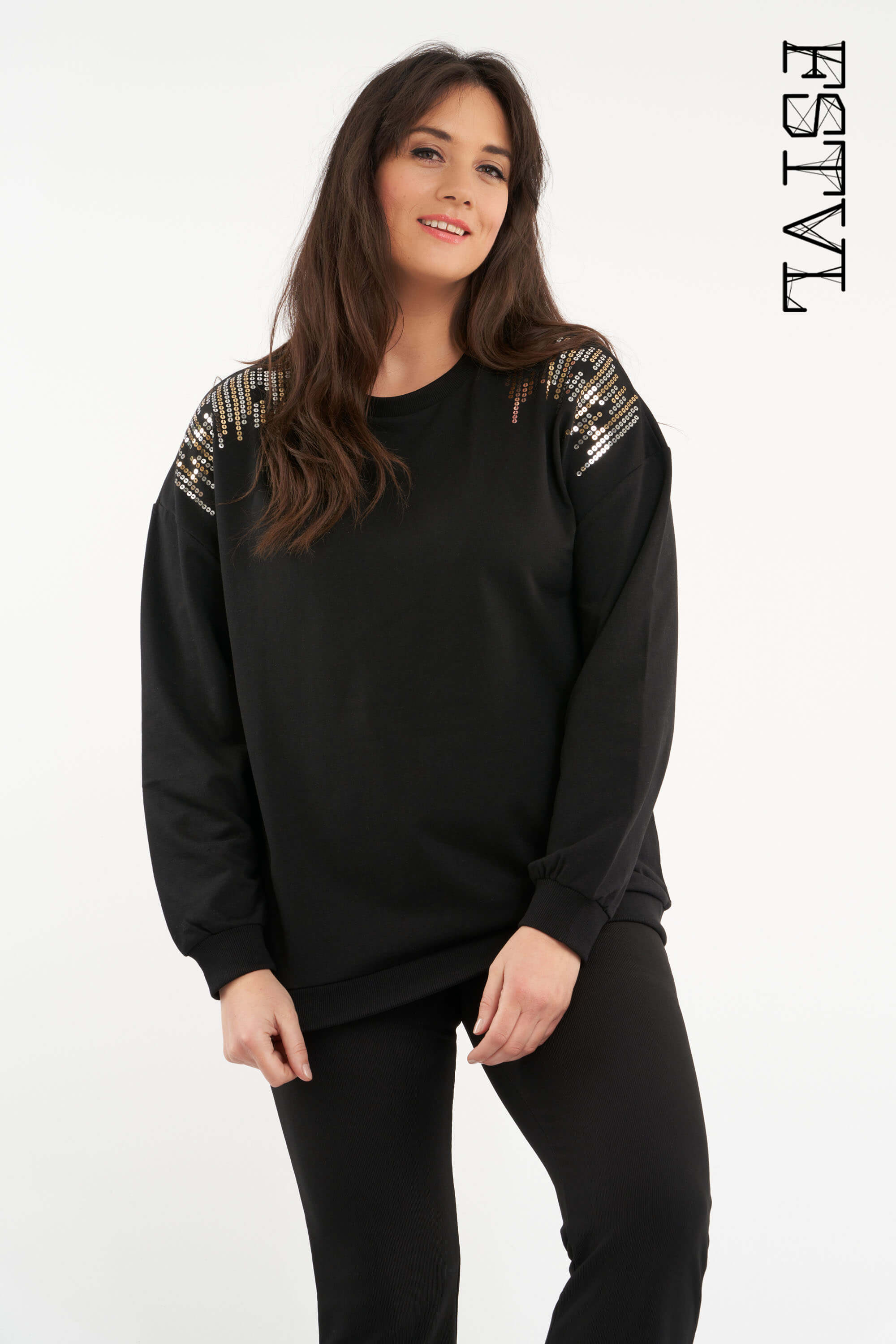 Pullover mit Pailletten image number null