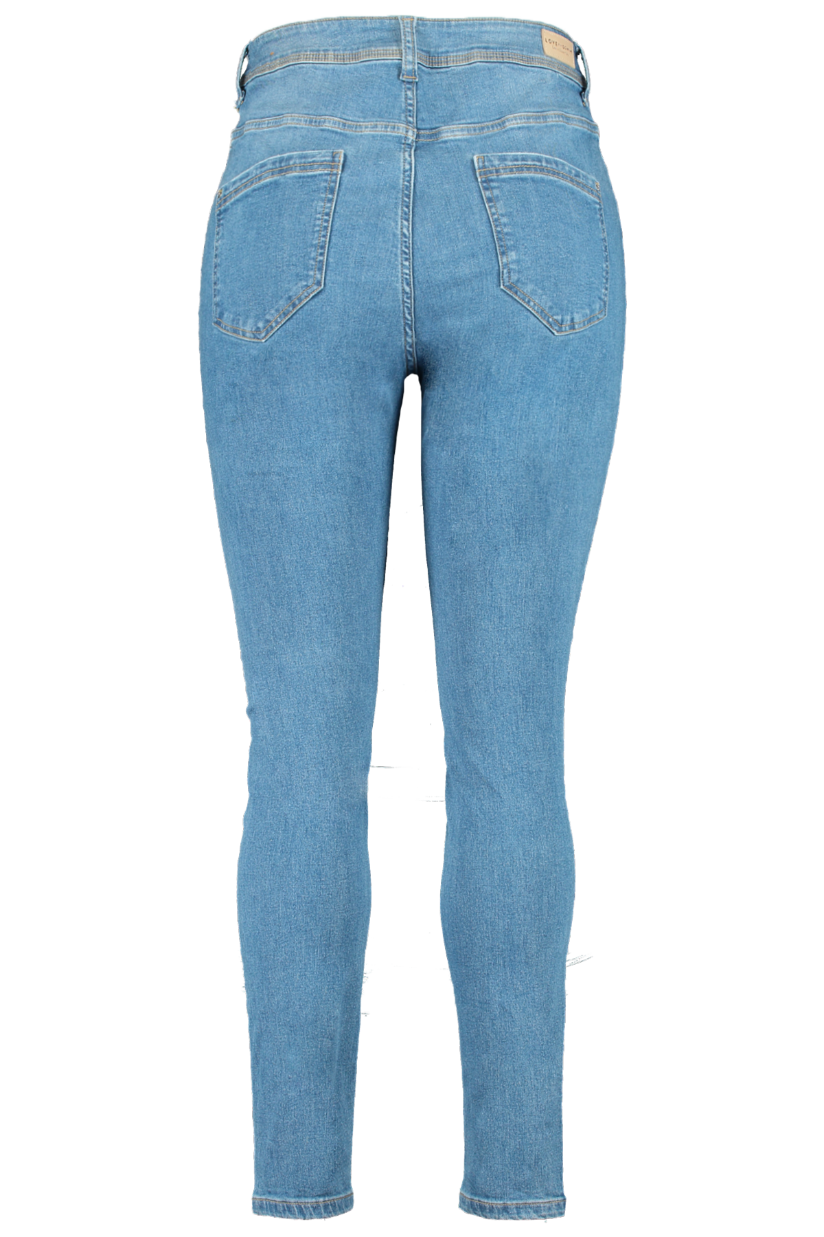 Skinny-Leg-Jeans mit hoher Taille CHERRY image number 3