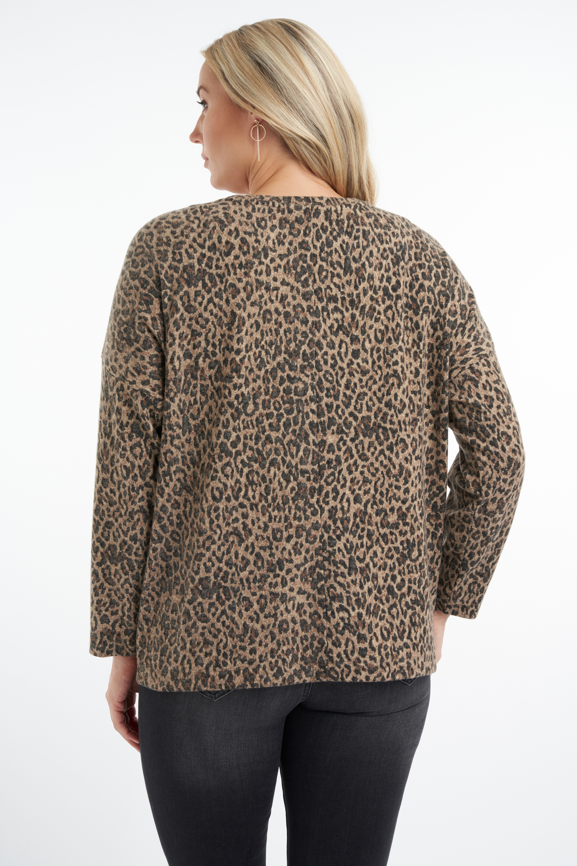 Boxy-Pullover mit Print image number 3