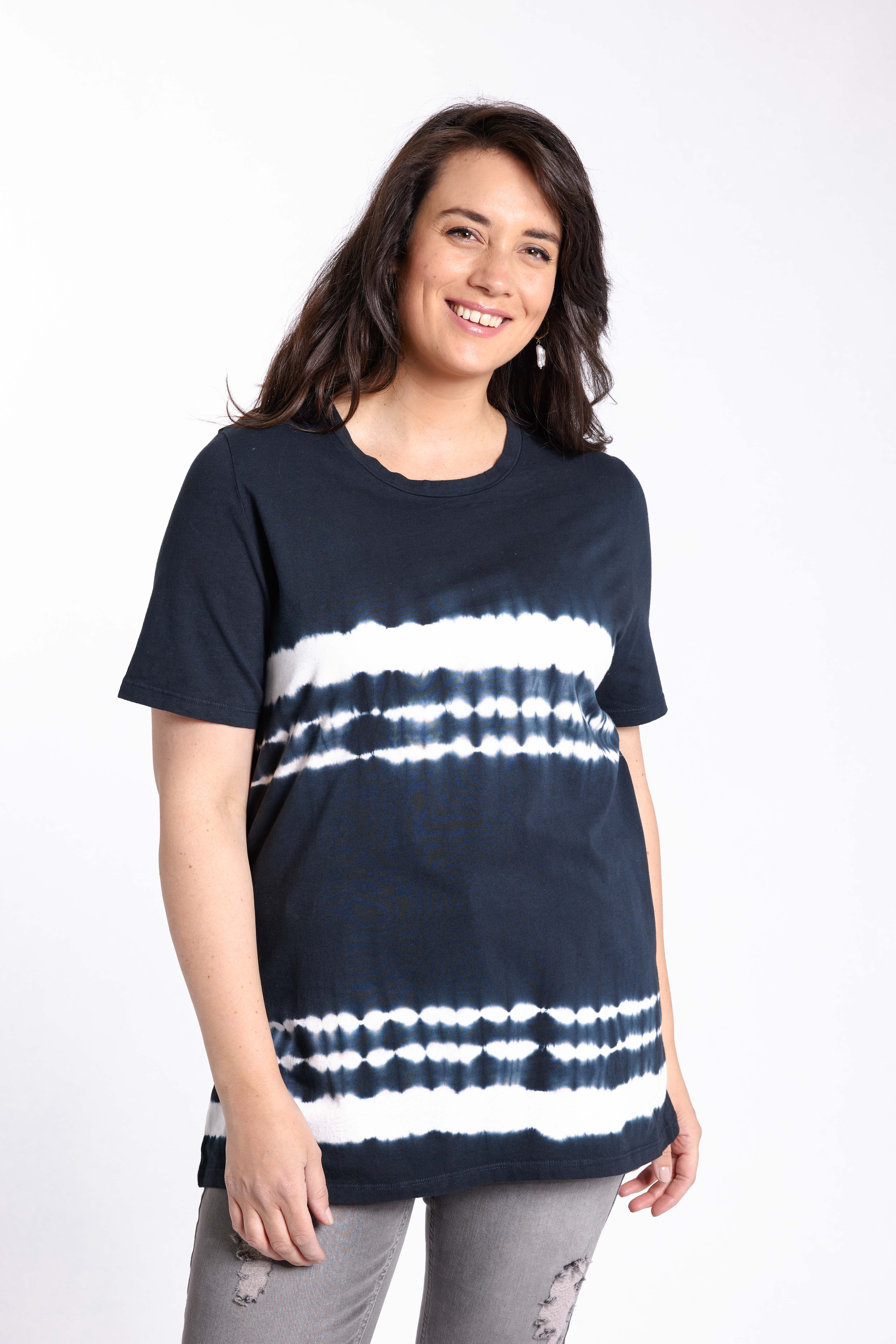 T-Shirt mit Batik-Print