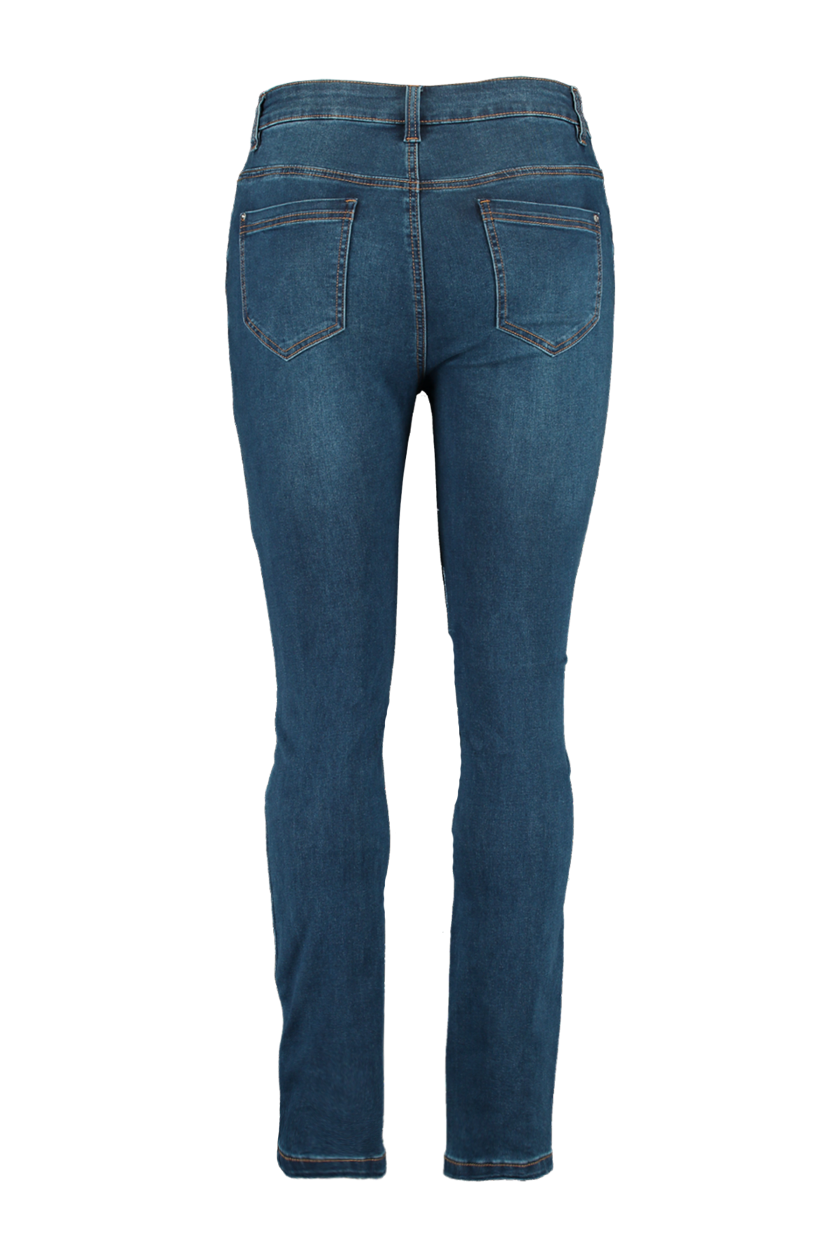 Skinny-Leg-Jeans mit hoher Taille CHERRY image number 2
