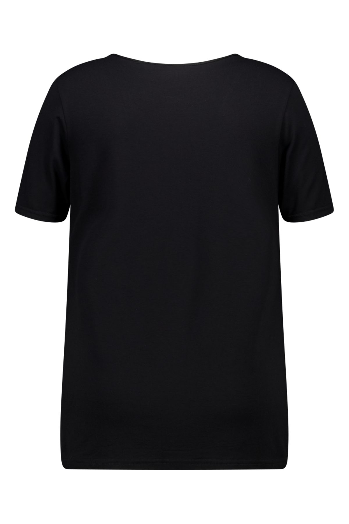 Kurzärmliges T-Shirt mit V-Ausschnitt image number null