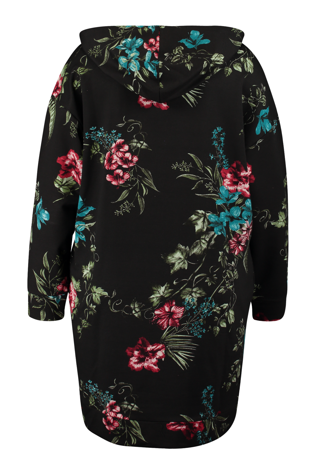 Sweatshirt-Kleid mit Blumen-Print image 3