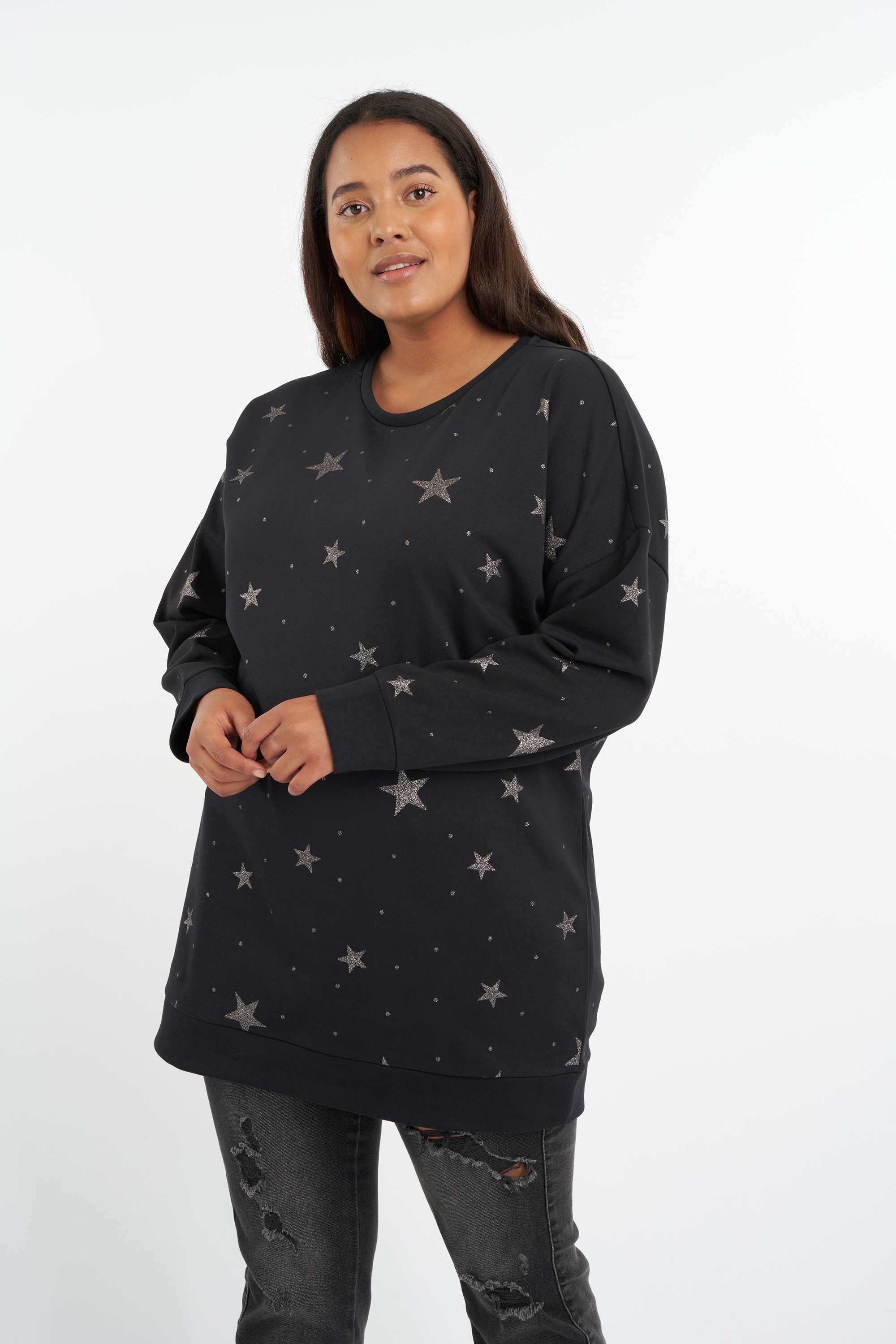 Sweatshirt mit Sternen-Print image number 0