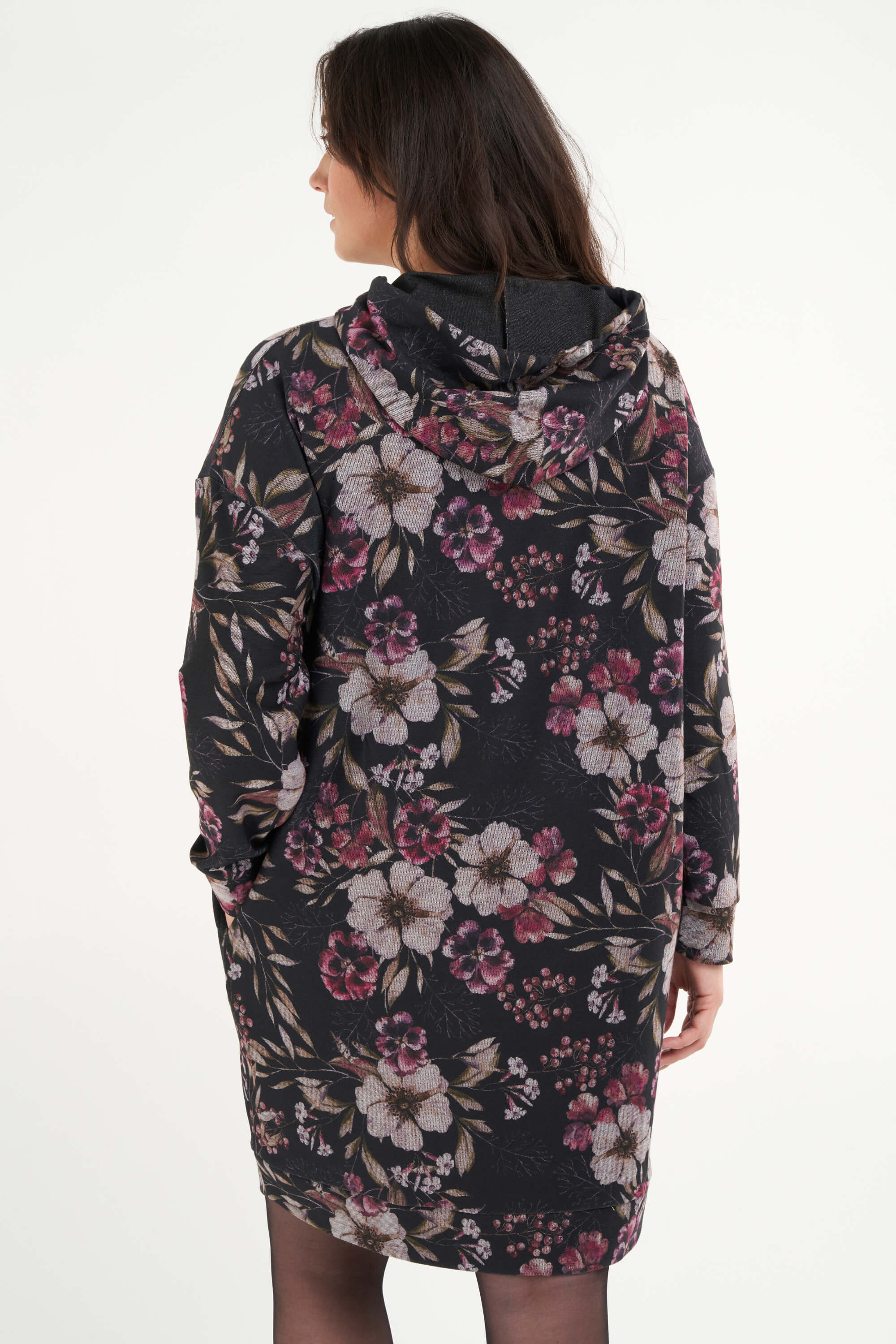 Sweater-Kleid mit Blumen-Print image number 3