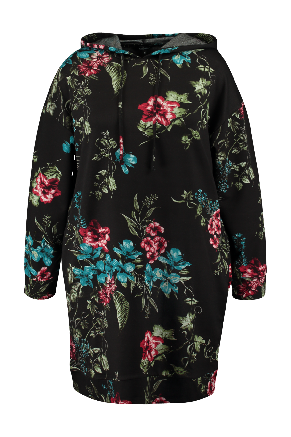 Sweatshirt-Kleid mit Blumen-Print image number 2
