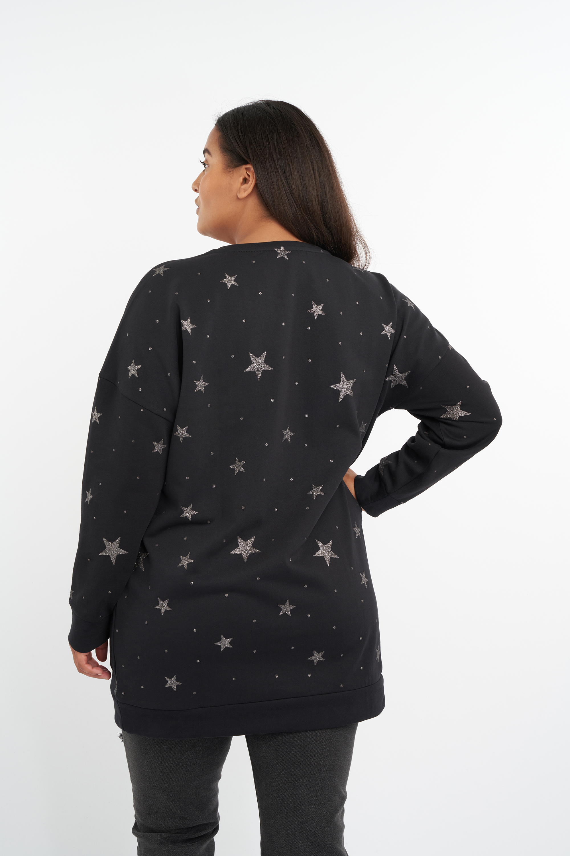 Sweatshirt mit Sternen-Print image number null