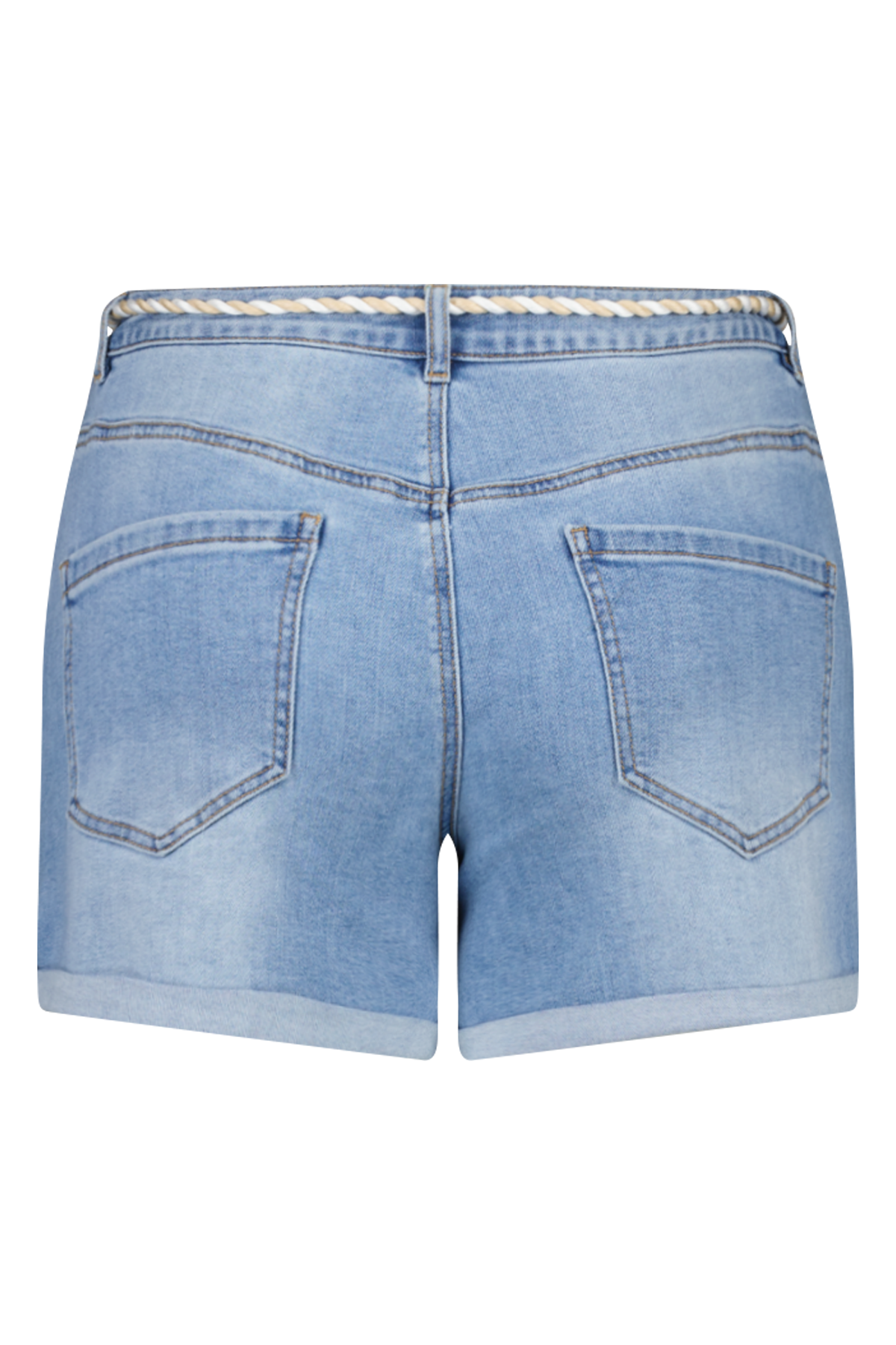 Jeans-Shorts mit Gürtel image number 2