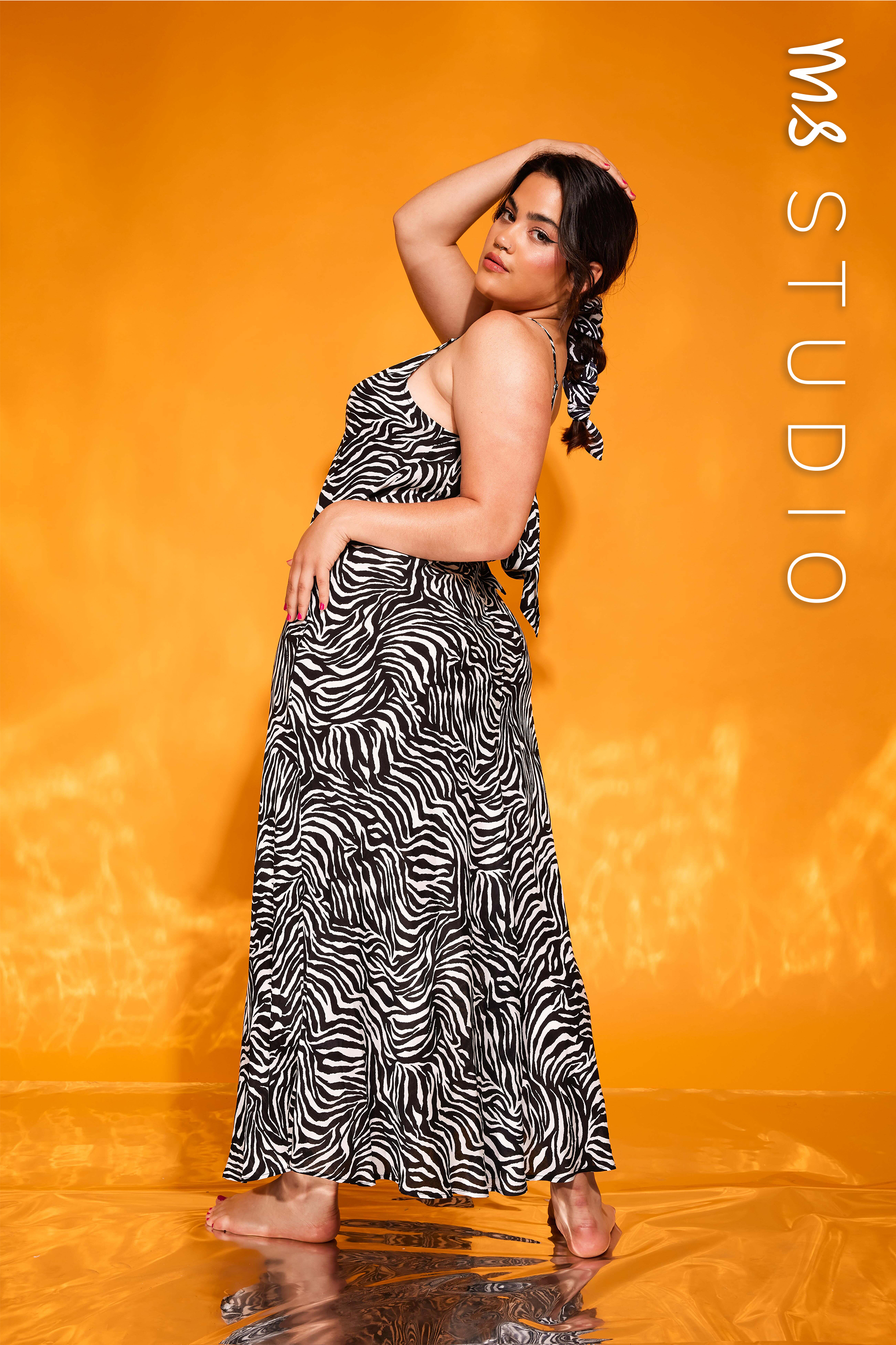 Kleid mit Zebra-Print  image 0