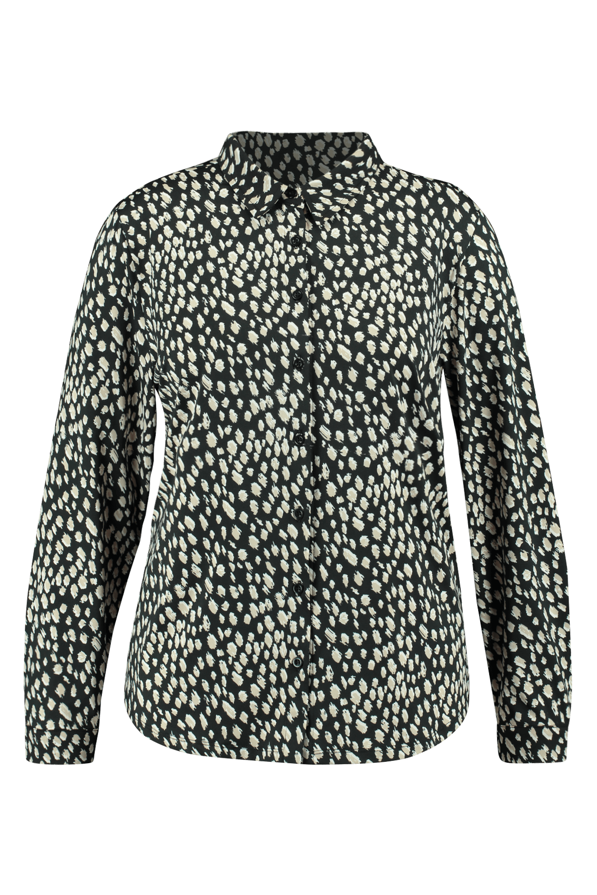 Jersey Bluse mit Print image number 1