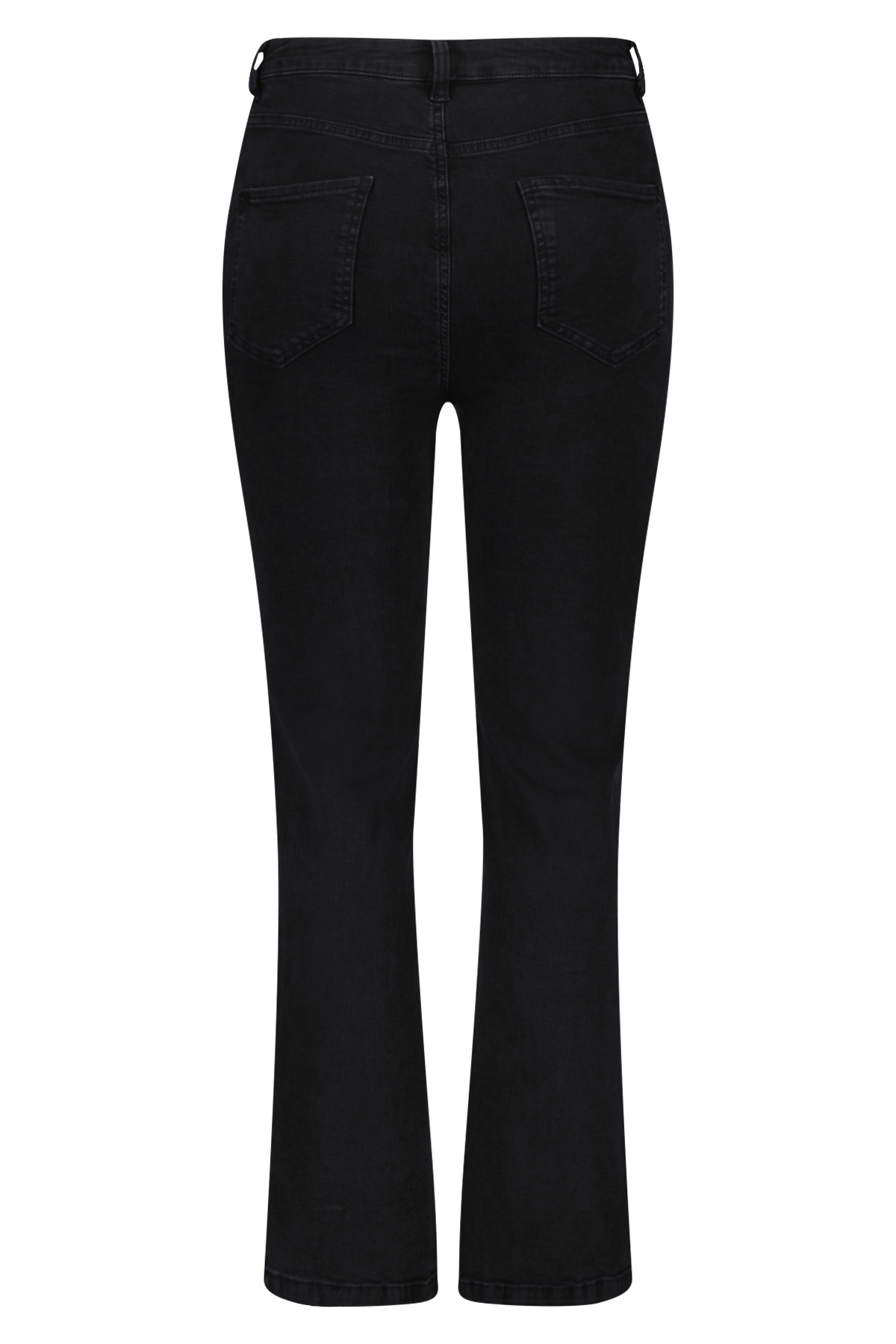 Jeans mit hoher Taille und Schlitz  image number 2